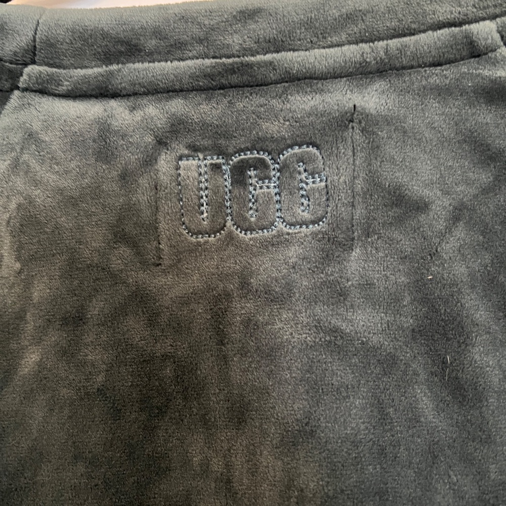 UGG Beckner Cropped Sweatshirt for Women Emerald Green - Picture 3 of 4